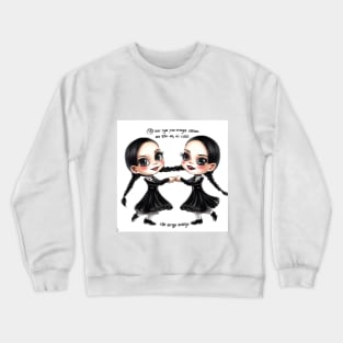 Wednesday Addams family dancing with very cute design Crewneck Sweatshirt